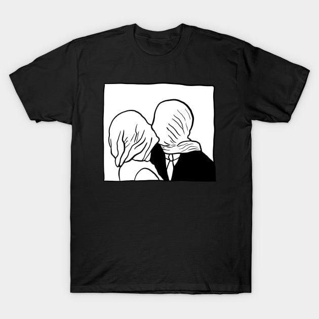 The Lovers - Rene Magritte T-Shirt by Witch of the North Shop